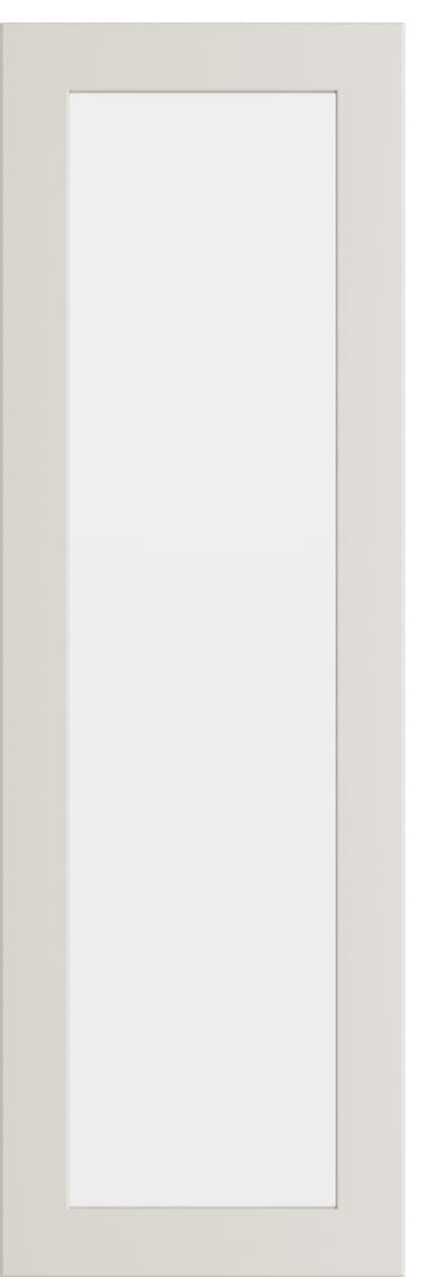 Epoq Trend Warm White lasinen kaapinovi keittiöön 30x92 cm