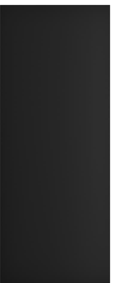 Epoq Pure Matt kaapinovi keittiöön 50x125 (musta)