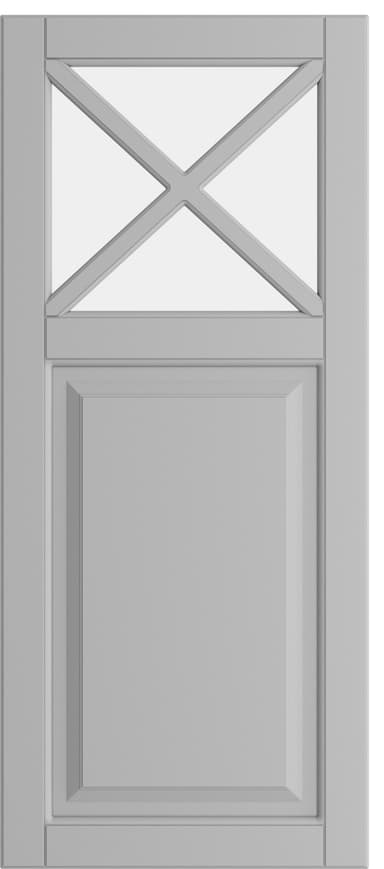 Epoq Heritage vitriiniovi puolikas lasi 40x92 keittiöön (vaaleanharmaa)