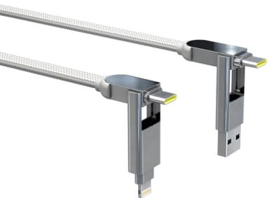 Rolling Square InCharge XL moniporttinen kaapeli (valkoinen)