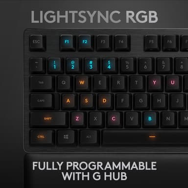 Logitech G513 pelinäppäimistö  (Romer-G Linear kytkimet)