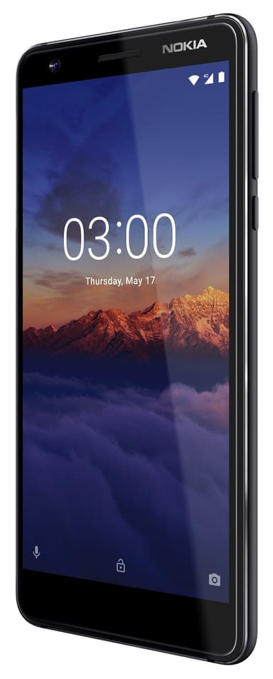Nokia 3.1 (2018) älypuhelin (musta)