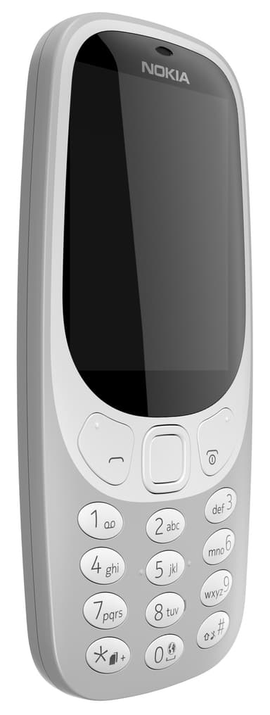 Nokia 3310 matkapuhelin (harmaa) - Vain 2G