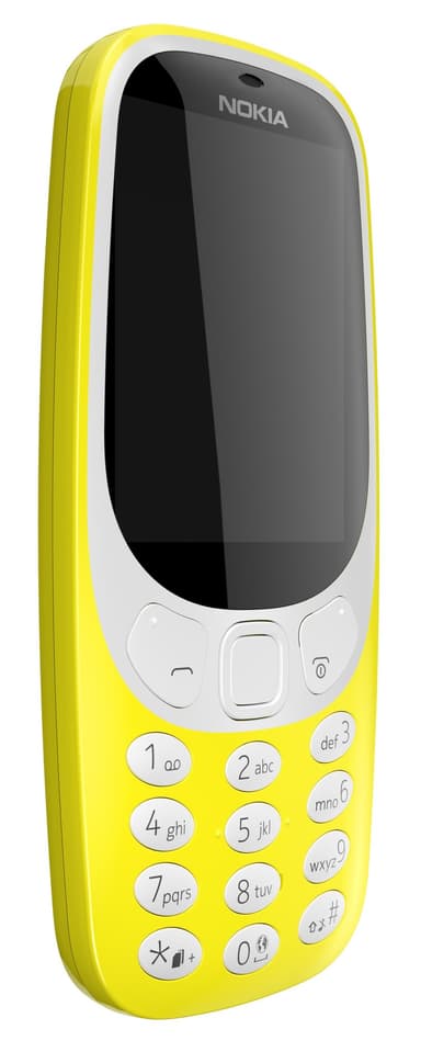Nokia 3310 matkapuhelin (keltainen) - Vain 2G