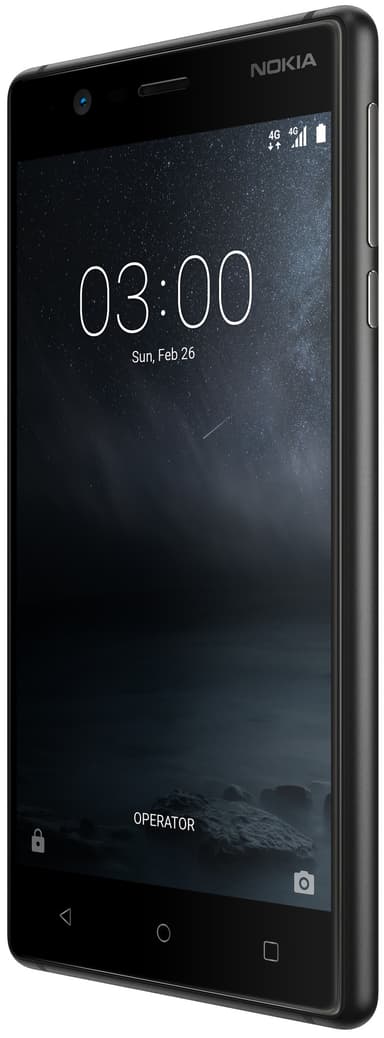 Nokia 3 älypuhelin (musta)