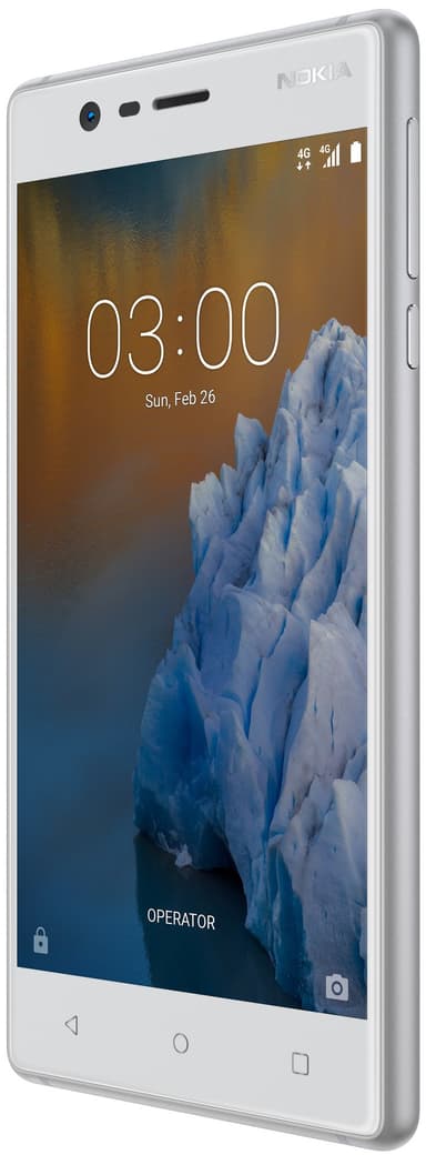 Nokia 3 älypuhelin (hopea)