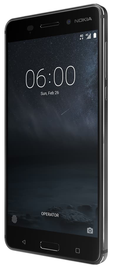 Nokia 6 älypuhelin (musta)