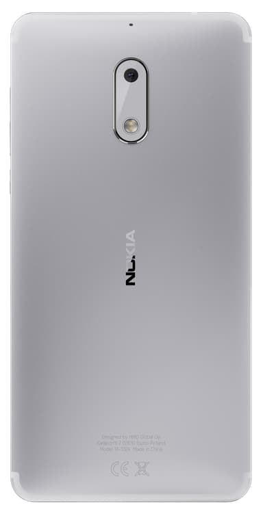 Nokia 6 älypuhelin (hopea)