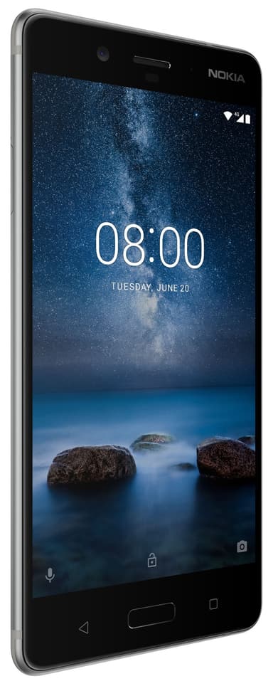 Nokia 8 älypuhelin (matta, teräs)