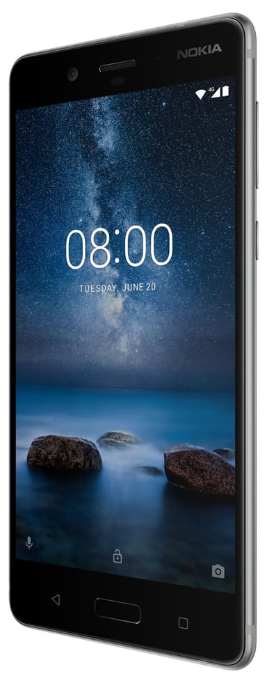 Nokia 8 älypuhelin (matta, teräs)