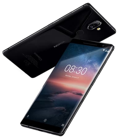 Nokia 8 Sirocco älypuhelin (musta)