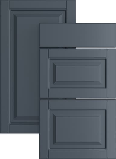 Epoq Heritage vitriiniovi puolikas lasi 40x92 cm keittiöön (siniharmaa)