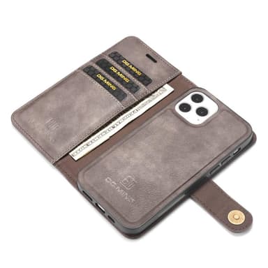 DG.MING iPhone 13 Mini Tyylikäs Lompakkokotelo - Kahvi