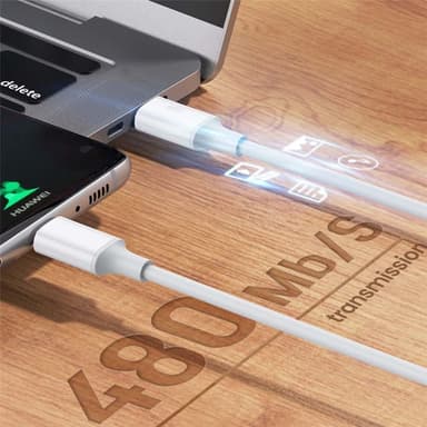 NÖRDIC 1,5 m USB 2.0 USB-C–C -kaapeli 2,4 A 480 Mbps 12 W