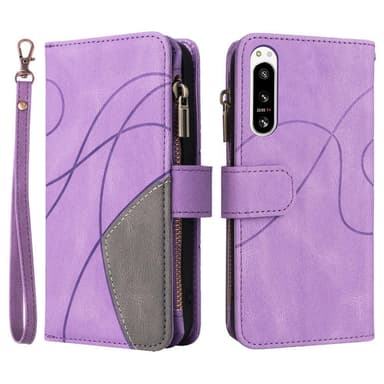 KT monitoiminen sarja-5 Sony Xperia 5 IV -puhelinkotelolle - violetti