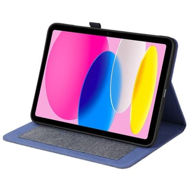 iPad 10.9 (2022) -tablettikotelon kansi kangasrakenne - sininen