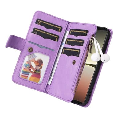 KT monitoiminen sarja-5 Sony Xperia 5 IV -puhelinkotelolle - violetti
