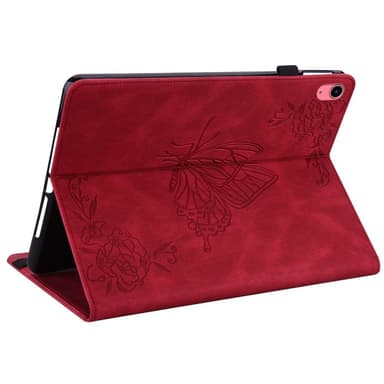 iPad 10.9 (2022) -tablettikotelon kansi Buterfly Imprinting - Punainen