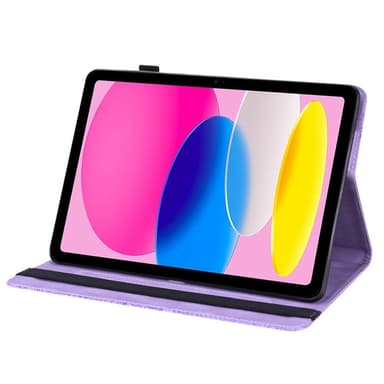 iPad 10.9 (2022) -tablettikotelon kansi Kukkamainatus - violetti