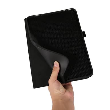 iPad 10.9 (2022) -tablettikotelon kansi kangasrakenne - musta