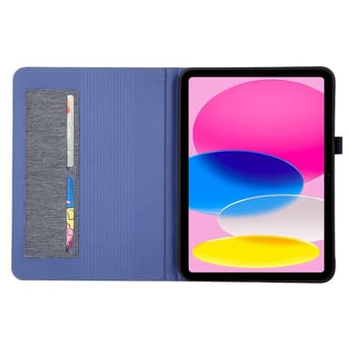 iPad 10.9 (2022) -tablettikotelon kansi kangasrakenne - sininen