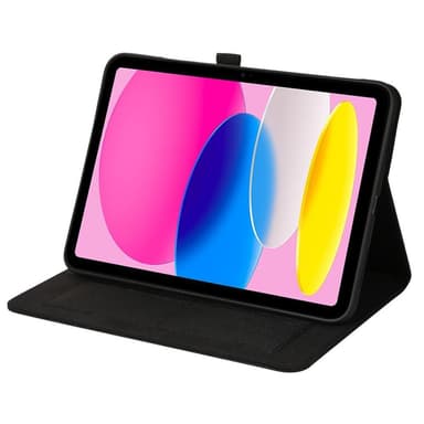iPad 10.9 (2022) -tablettikotelon kansi kangasrakenne - musta