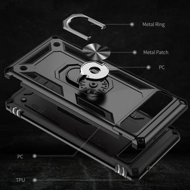 Google Pixel 6a 5G Anti-drop TPU+PC-puhelinkotelolle