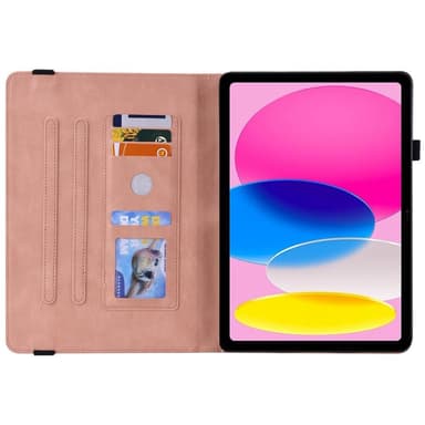 iPad 10.9 (2022) -tablettikotelon kansi Buterfly Imprinting - Vaaleanpunainen