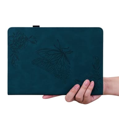 iPad 10.9 (2022) -tablettikotelon kansi Buterfly Imprinting - Sininen