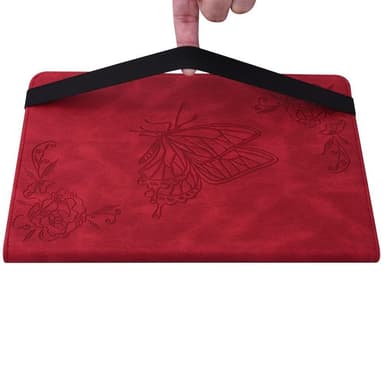 iPad 10.9 (2022) -tablettikotelon kansi Buterfly Imprinting - Punainen