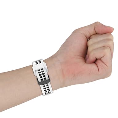 Klockarmband silikon Valkoinen 26 mm Garmin TACTIX DELTA/Enduro 2/Enduro/Fenix 7X/6X GPS/6X Pro/6X Sapphire GPS/5X Sapphire/5X GPS/5X Plus/Fenix 3/Fenix 3 GR/Fenix3 Sapphire/Descent MK1