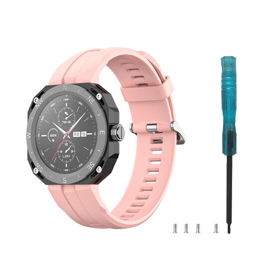 Kellon hihna silikonia Vaaleanpunainen Huawei Watch GT Cyber