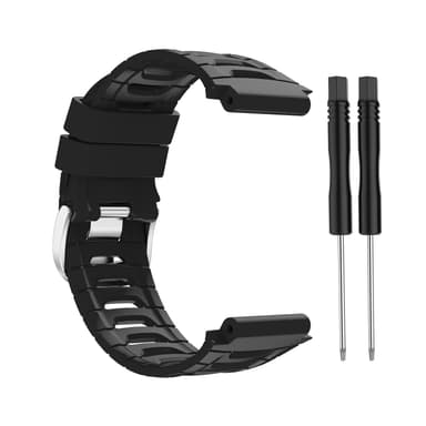 Kellon hihna silikonia Musta Garmin 920XT