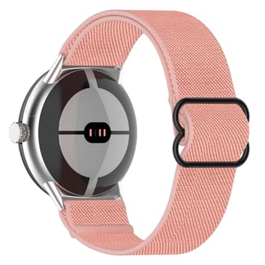 Kellon ranneke nailonia Vaaleanpunainen Google Pixel Watch