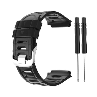Kellon hihna silikonia Musta Garmin 920XT