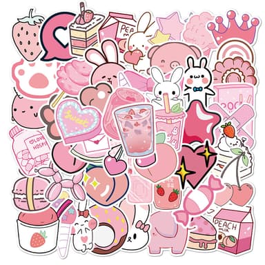 Girly Graffiti Tarrat 50 kpl Vaaleanpunainen