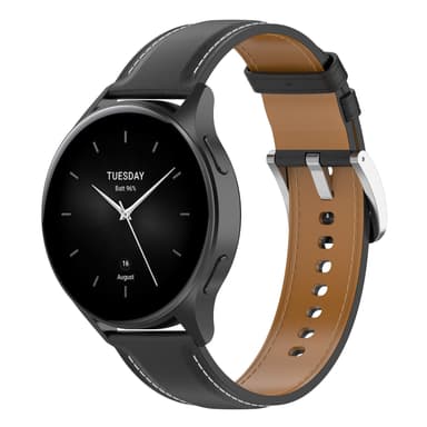 Nahkainen kelloranneke Musta Xiaomi Watch S2