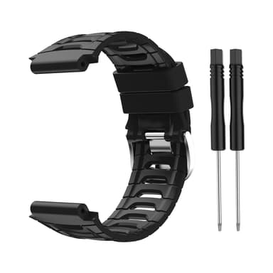 Kellon hihna silikonia Musta Garmin 920XT