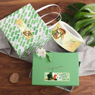 Boland 44905 Lot de 10 sous-verres à bière St Patrick 10 cm en carton