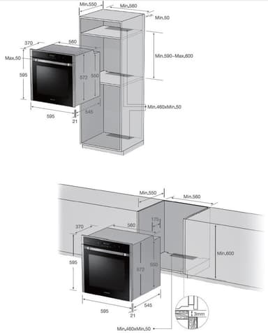 Samsung Chef Collection erillisuuni NV73J9770RS