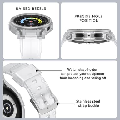 Kellon rannekoru Läpinäkyvä Samsung Galaxy Watch 5 Pro (45 mm)