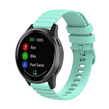 Kellon hihna silikonia Vihreä 22 mm Samsung Galaxy Watch 3 45 mm/Gear S3 Classic, Huawei watch GT Runner/GT2 Pro, Huami amazfit GTR 3, Garmin Venu 2, Fossil Gen 5 Carlyle /Julianna