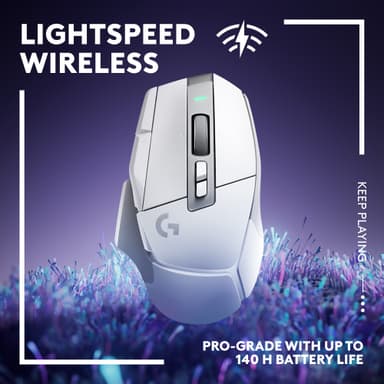 Logitech G502 X Lightspeed langaton pelihiiri (valkoinen)