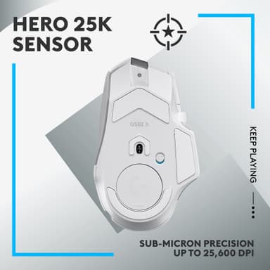 Logitech G502 X Lightspeed langaton pelihiiri (valkoinen)