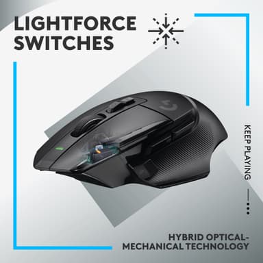 Logitech G502 X Lightspeed langaton pelihiiri (musta)