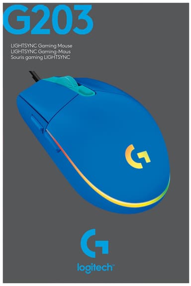 Logitech G203 Lightsync USB Bluetooth pelihiiri (sininen)