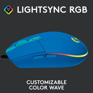 Logitech G203 Lightsync USB Bluetooth pelihiiri (sininen)