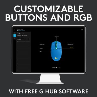 Logitech G203 Lightsync USB Bluetooth pelihiiri (sininen)