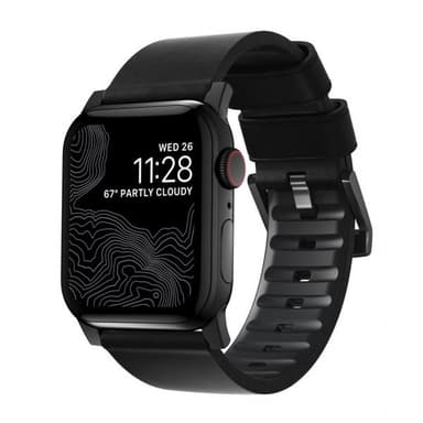 NOMAD Apple Watch 42/44/45mm/Apple Watch Ultra Ranneke Active Band Pro Musta