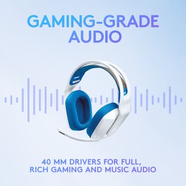 Logitech G335 pelikuulokkeet (valkoinen)